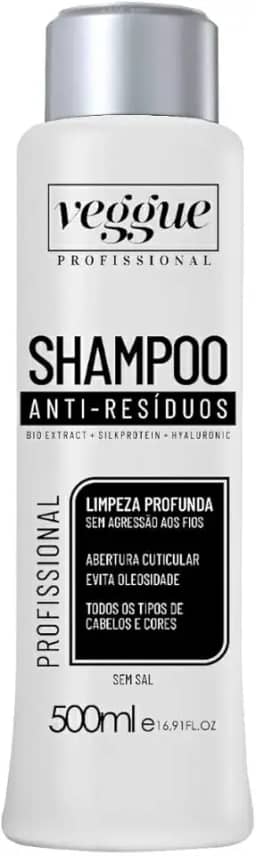 Shampoo Antiresíduos Limpeza Profunda Veggue 500ml
