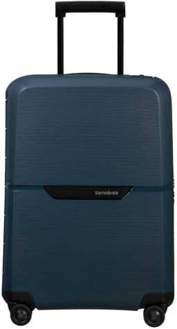 Mala de Bordo Magnum Eco Samsonite Polipropileno Cadeado Tsa 4 Rodas Duplas Giro 360 Azul