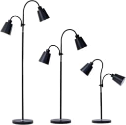 Luminaria Chão Articulada Dupla Abajur de Chão Luminaria Piso Pedestal