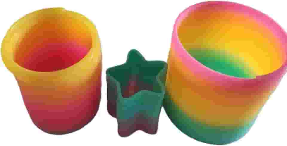 Mola Mágica Arco Íris, Conjunto com 3 Peças, Brinquedo Colorido