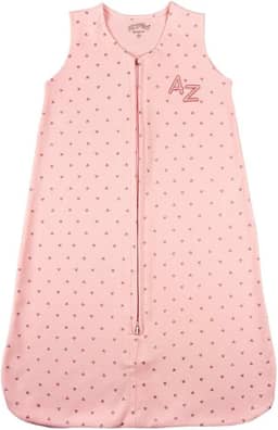 Casulo de Bebê para Menina em Suedine Estampado – Saco de Dormir com Estampa de Corações