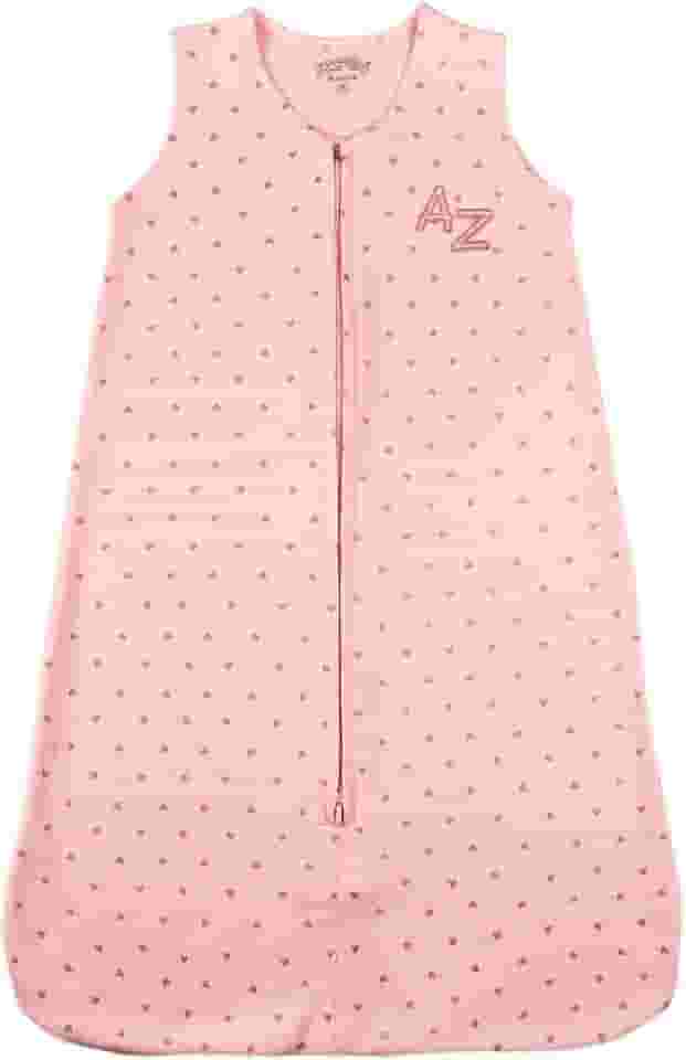 Casulo de Bebê para Menina em Suedine Estampado – Saco de Dormir com Estampa de Corações