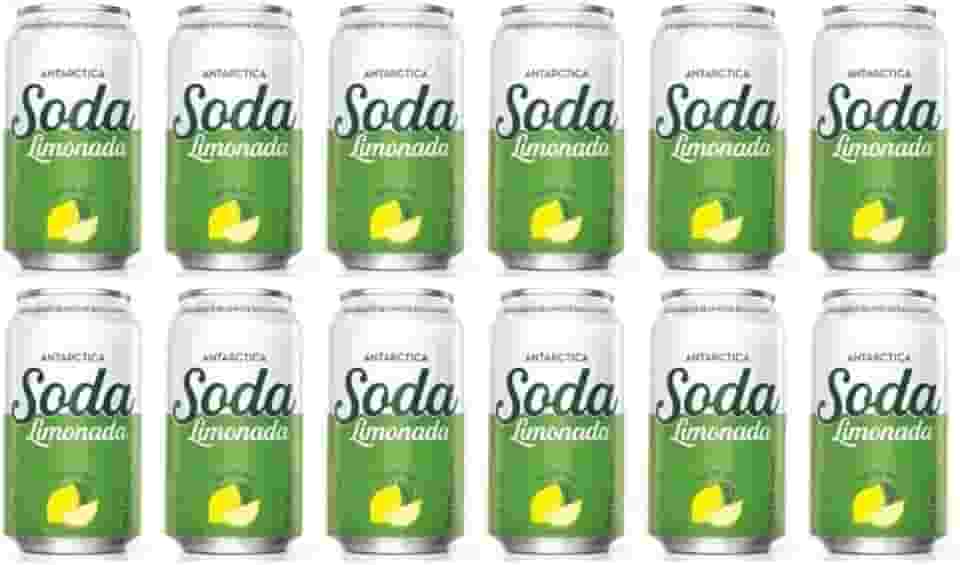 Soda Limonada Refrigerante Zero Pack Com 12 Latas De 350Ml