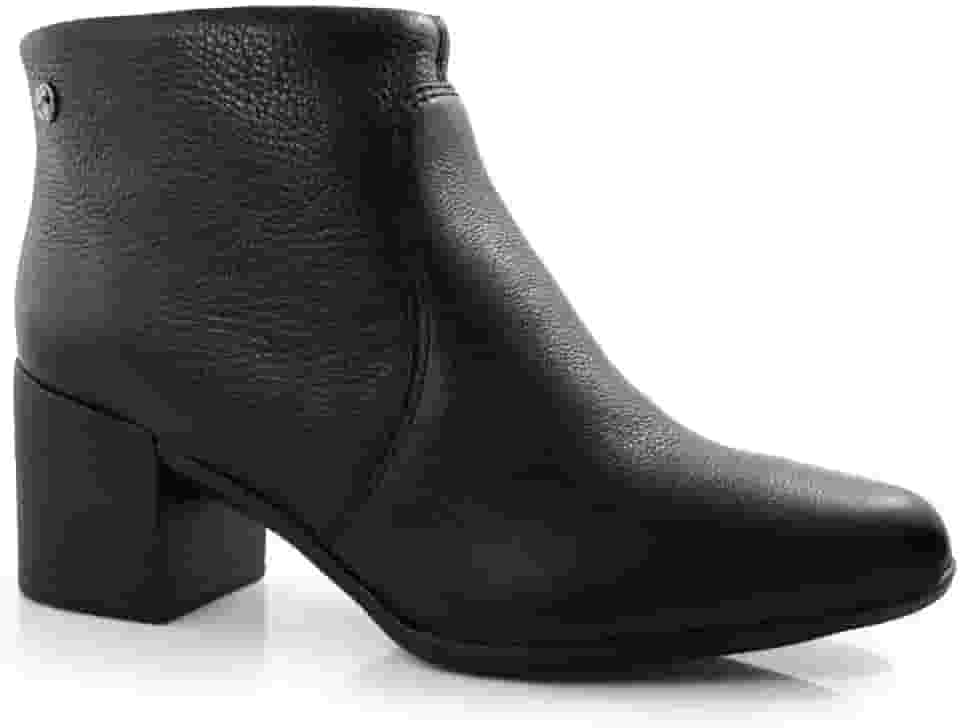 Bota Bottero Couro Cano Baixo Feminina 37preto