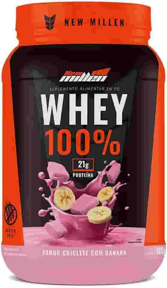 Whey 100% - 900g Chiclete com Banana - New Millen