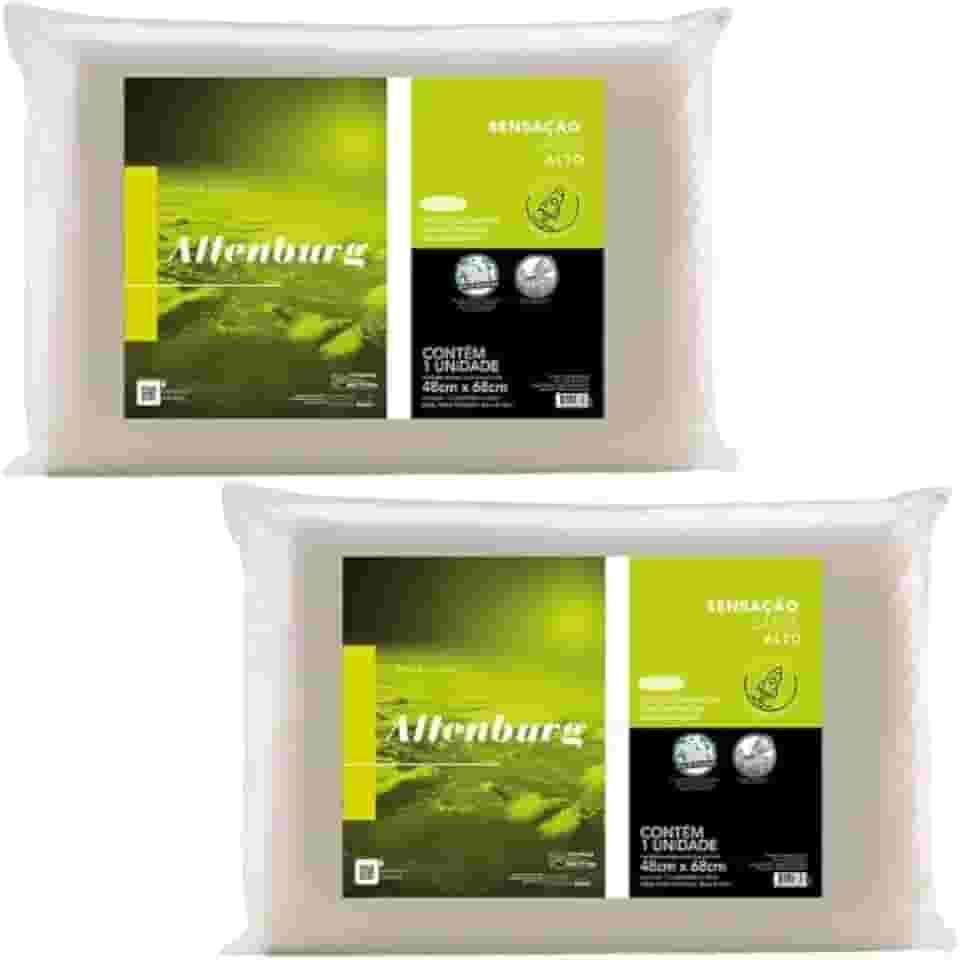Kit 2 Travesseiros Sensação Látex Altenburg