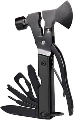 Martelo Multifunção Canivete Alicate Serra Abridor Garrafa Black Edition