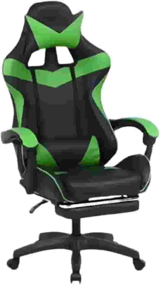 Cadeira Gamer Ergonômica Reclinável Com Apoio De Pés Premium Verde