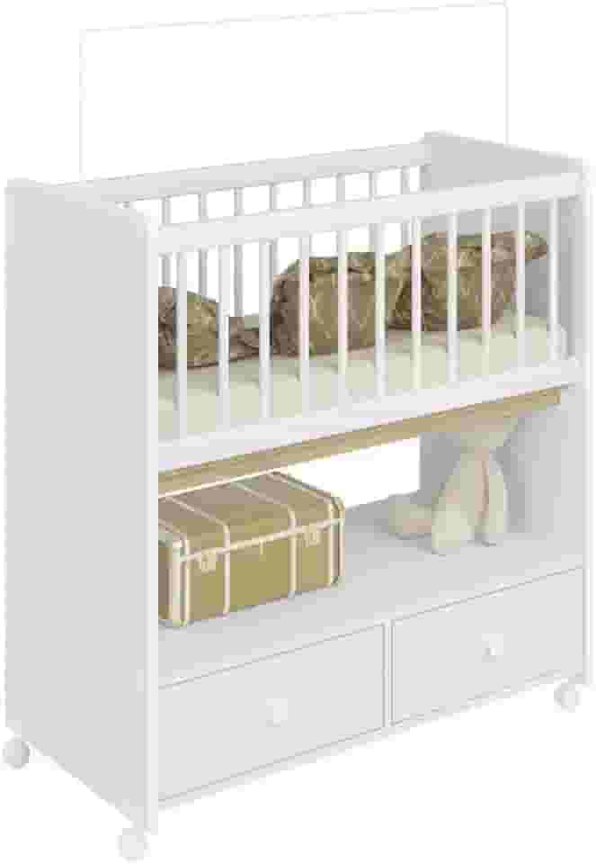 Mini Berço Moisés com Colchão 2 GV Unissex Branco