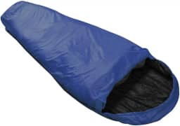 ntk, Saco de Dormir Tipo Sarcófago Micron, com Faixa de Temperatura entre 5°C à 8°C, com Capuz Curvo e Bolsa de Compactadora, Azul