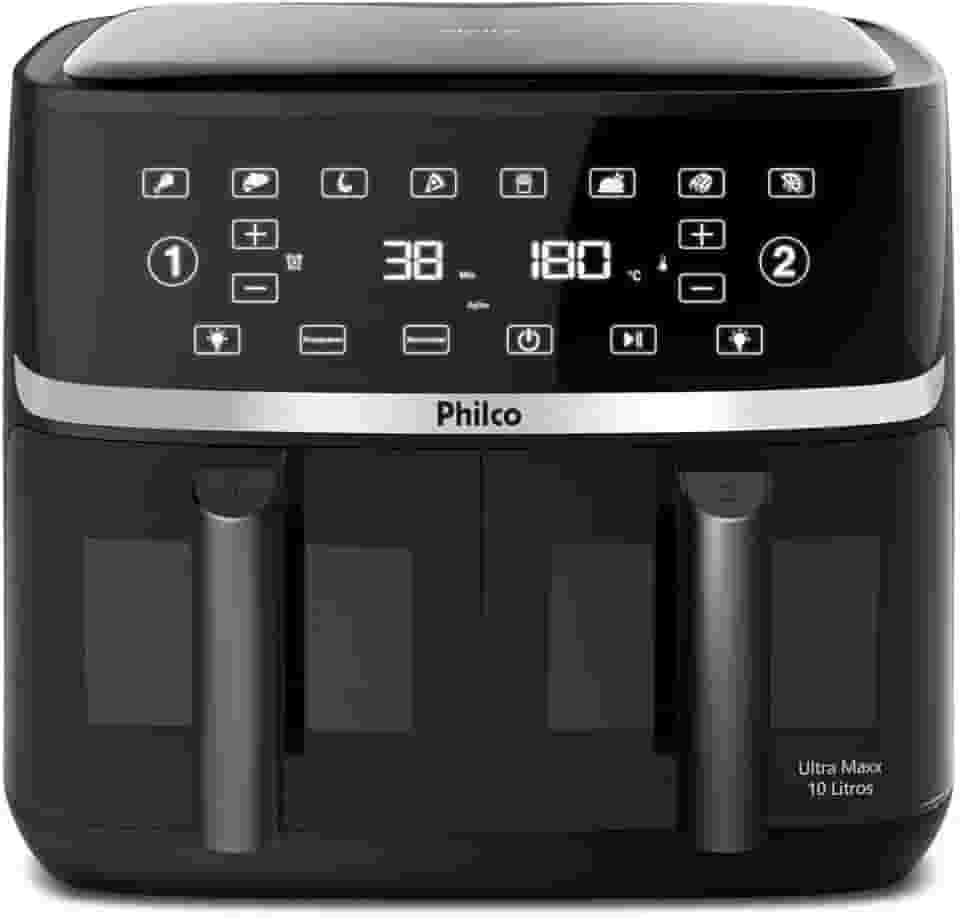 Air Fryer Philco 10L Cesto Duplo 2000W PAF10A 127V