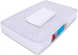 Colchão para Berço Desmontável Chiqueirinho Cercadinho 100x70x10cm + Lençol Avulso com elástico Percal 180 Fios Antialérgico BF Colchões