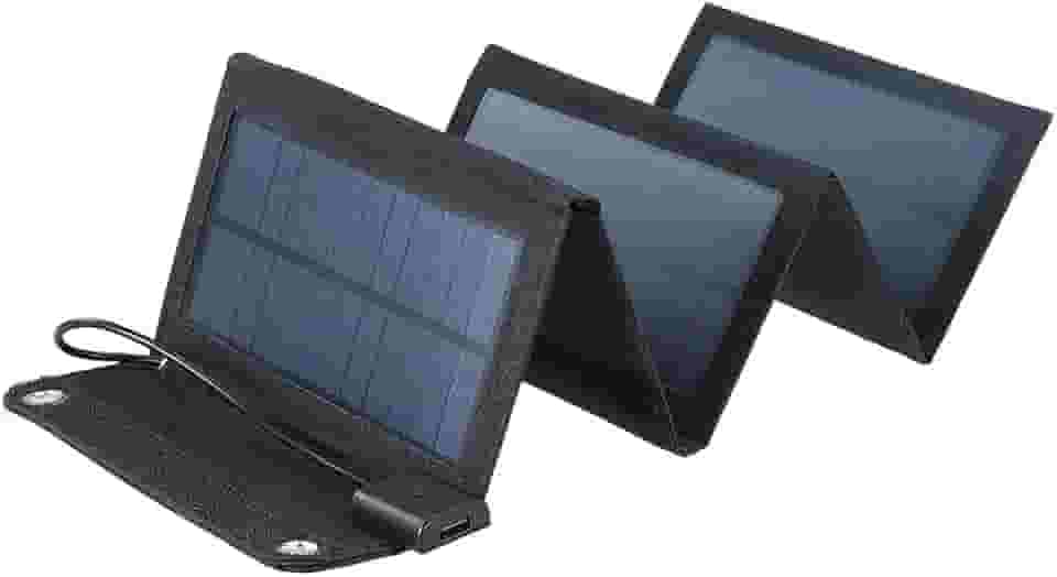 Carregador Solar de 20 W, Dobrável, Portátil, com 2 Portas USB