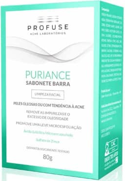 Sabonete Facial Em Barra Profuse Puriance Pele Oleosa A Acneica Com 80G
