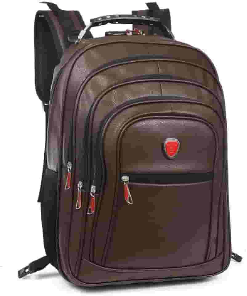 Mochila Masculina Couro Refor?ada Bolsa Notebook Imperme?vel Executiva com USB e Anti Furto (CAF?)