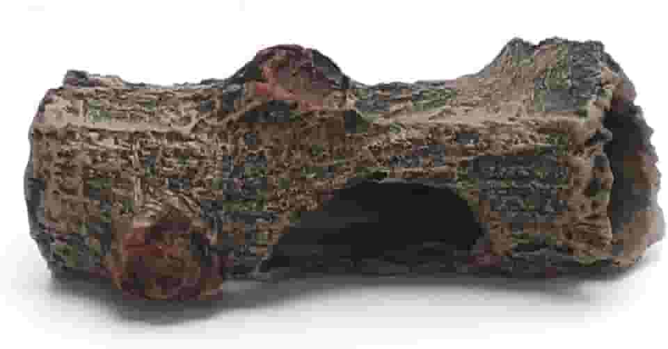 Toca para Peixe Betta Troncos Fragata Ornamentos – Decoração em Resina Atóxica para Aquários de Água Doce e Salgada (Casca)