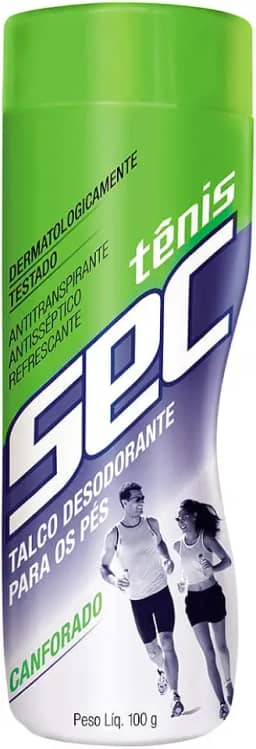 Tênis Sec Talco Desod.Para Os Pés -Canf. 100 Gr