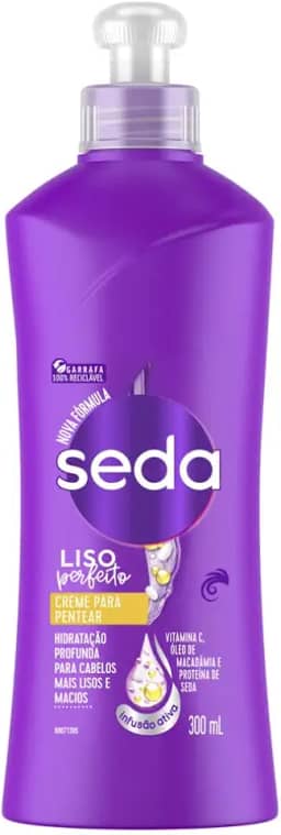 Seda Creme Para Pentear 300Ml Liso Perfeito Unit Branco