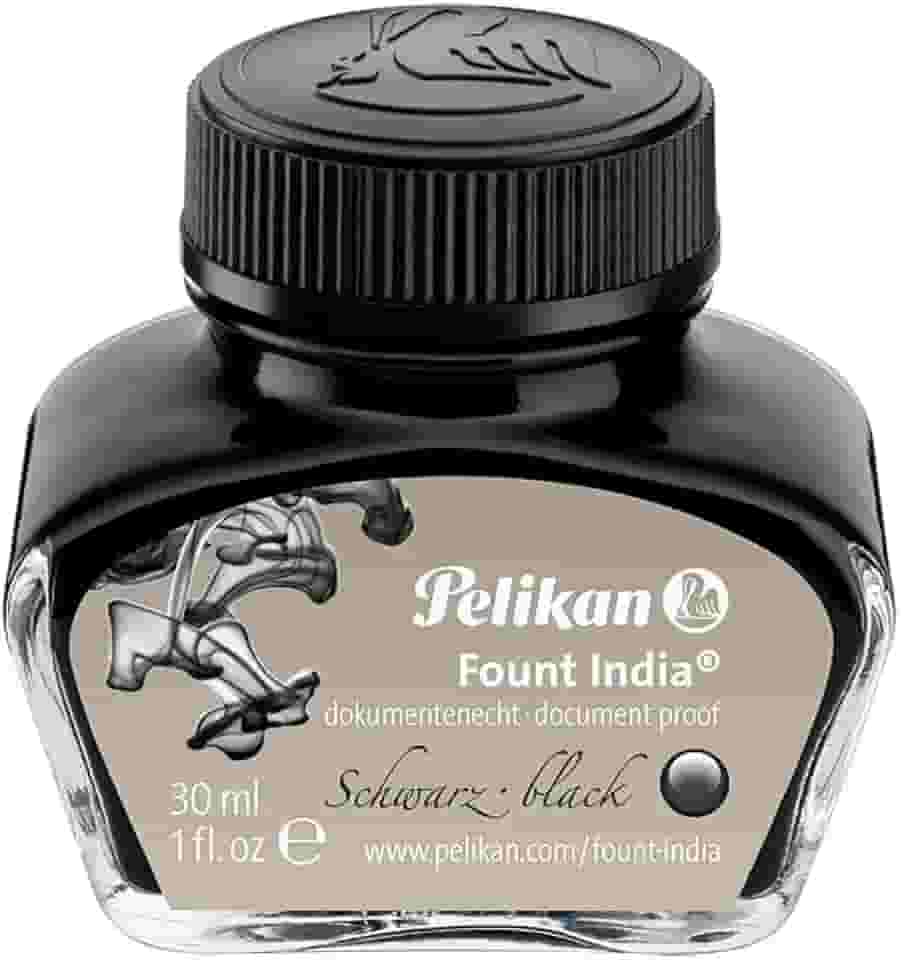 Tinta Nanquim, Pelikan Fount India, Preto, 30ml