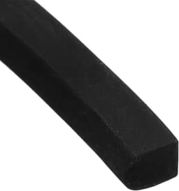 Rolos de folha de borracha de neoprene 0,5 cm x 0,5 cm L x 1,5 cm C Tira de vedação de borracha sólida para gaxeta DIY, artesanato, almofadas, selos, proteção
