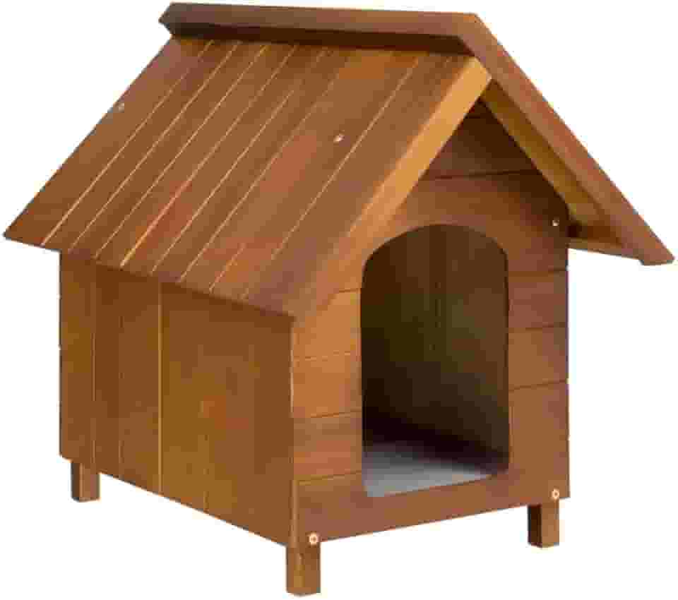 Casa Casinha De Cachorro em Madeira Pintada Média N3 (Cerejeira)