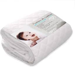 Protetor Colchão Impermeavel Berço Padrão Americano Anti Xixi Bebe Capa Protetora Segura Branca