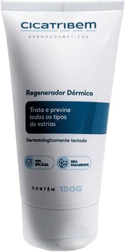 Creme para Estrias Cicatribem 150g - Creme Corporal Previne Estrias e Hidrata com 96% de Eficácia