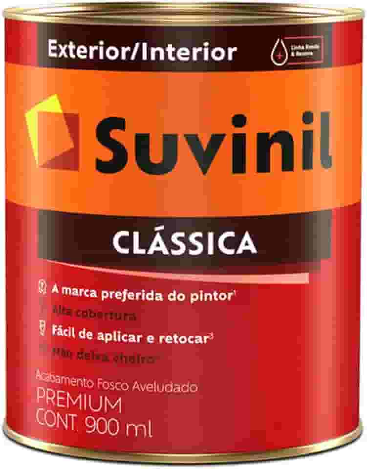 Tinta Suvinil para parede latex PVA classica 0,9L - Branco neve - 53362452