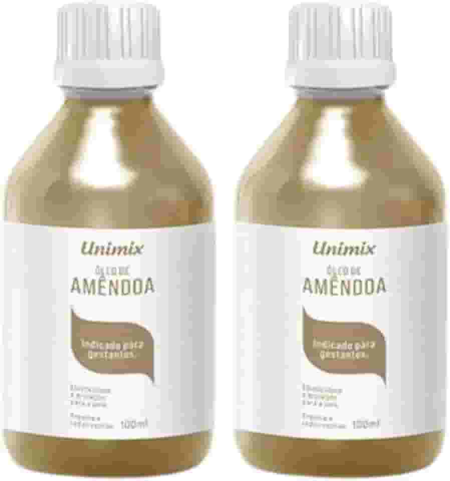 Kit 2x Óleo de Amêndoas 100% Vegetal - Hidratação Profunda e Nutrição para Todos os Tipos de Pele