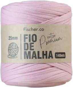 Fio de Malha Extra Premium Fischer 25mm x Rolo com 140m (07 ROSE ANTIGO)