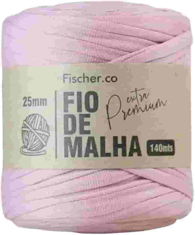 Fio de Malha Extra Premium Fischer 25mm x Rolo com 140m (07 ROSE ANTIGO)
