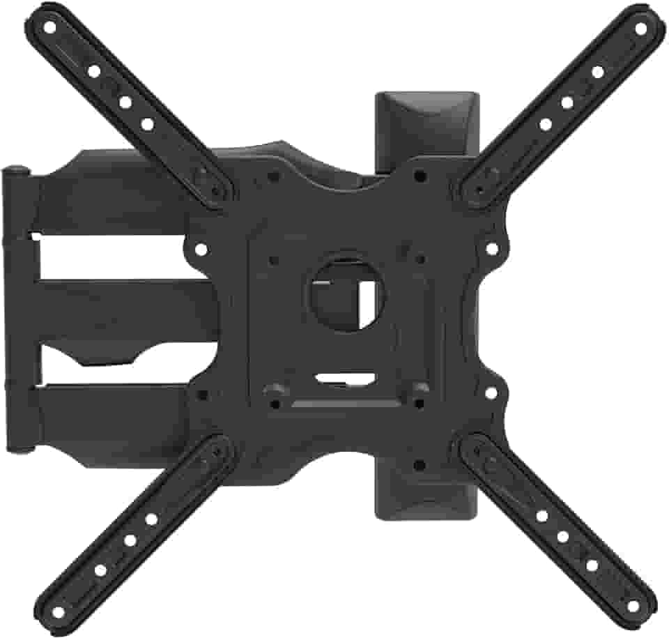 Suporte de TV Articulado de Parede, Função Avanço e Recuo, Giro Horizontal de Até 90°, VESA 100x100 a 400x400mm, 26" a 75", Preto, A02V4N, ELG