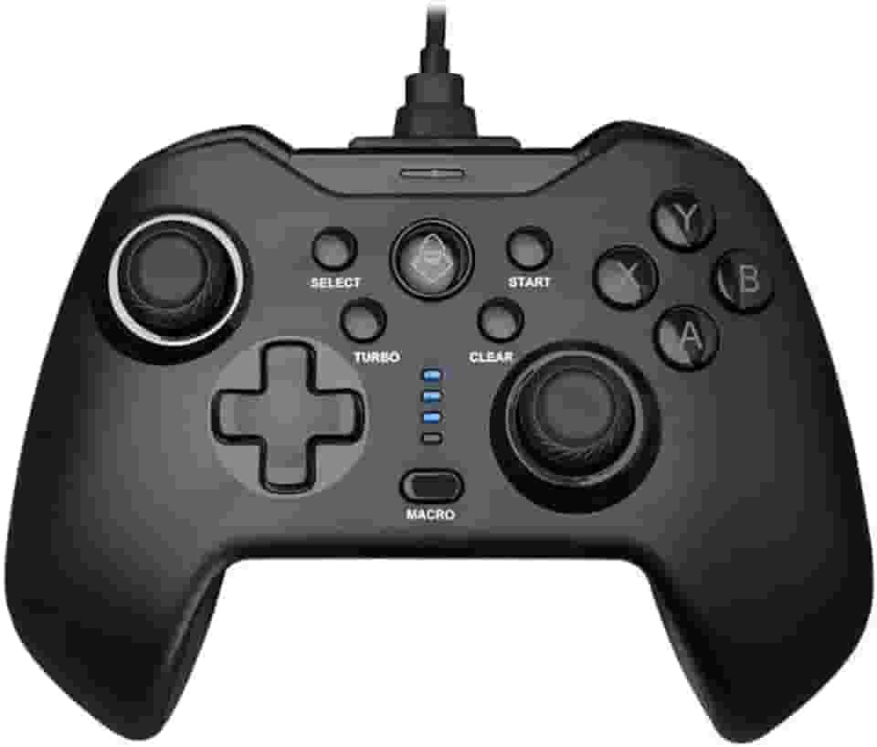 Controle Gamer Mancer RCW99 | PC/Switch / PS3 / Android | Turbo & Clear | Vibração Dupla | Preto | MCR-RCW99-W01