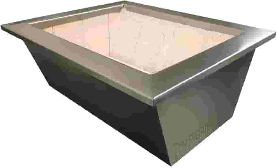 Braseiro Aço Inox 60x50cm Com Isolamento Térmico Para Grill
