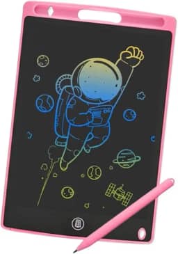 Lousa Mágica Infantil Digital Tablet Escrita Para Desenho Criança LCD 12Polegadas (Rosa)