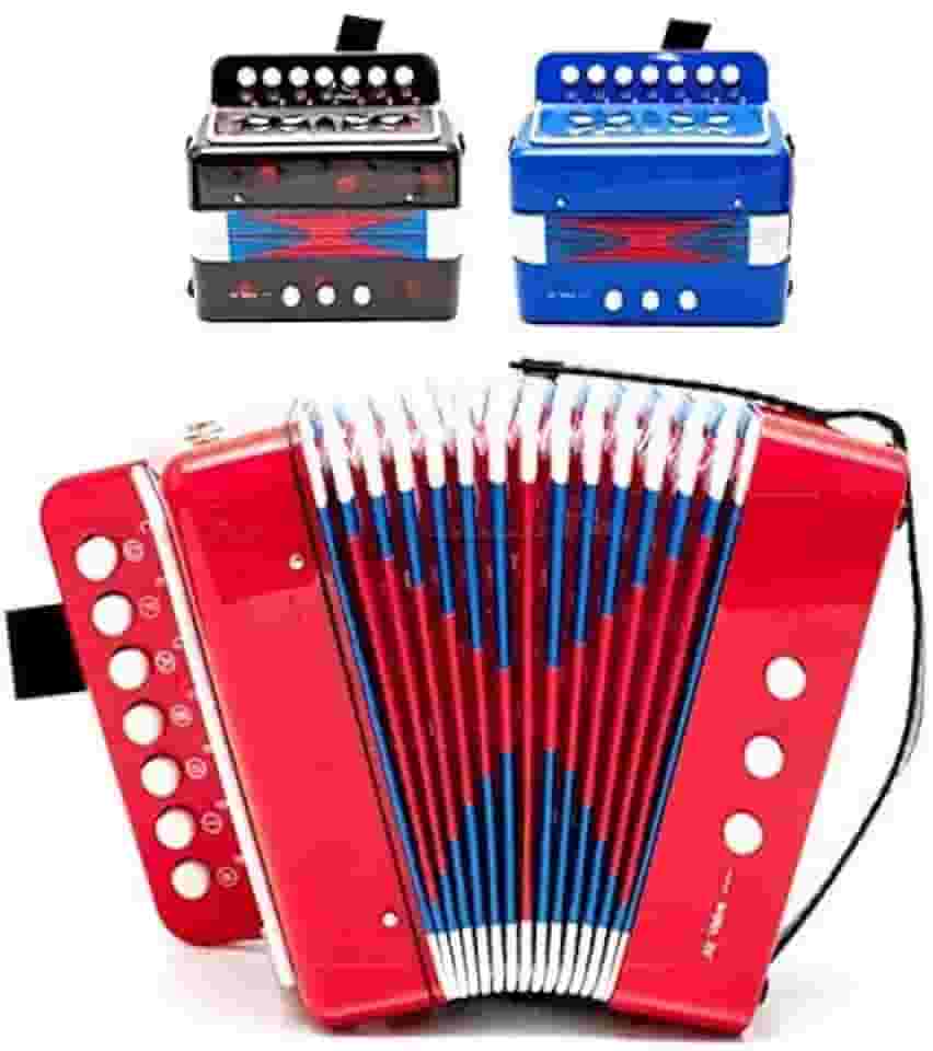 Sanfona Infantil Acordeon Brinquedo De Tocar Real toca de verdade