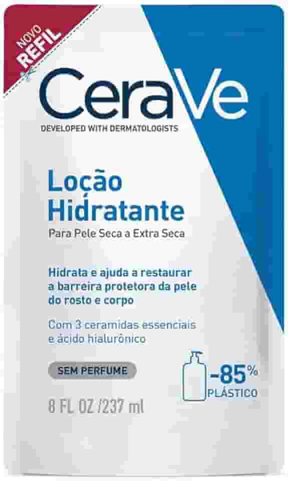 CeraVe, Loção Hidratante Corporal, com textura Fluida e Ácido Hialurônico
