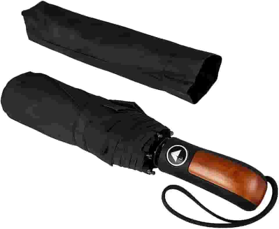 Guarda Chuva Reforçado Automático Resistente Ao Vento - Cabe Na Bolsa Mochila Modelo Compacto