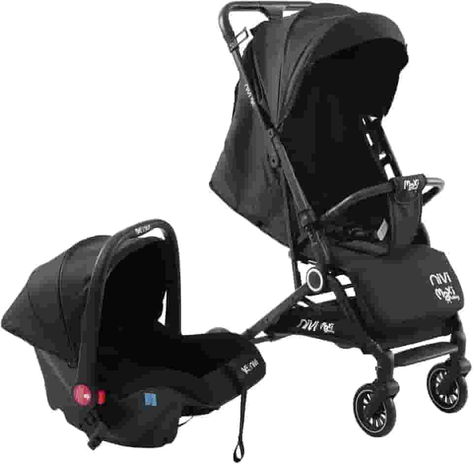 Carrinho de Passeio C/Bebê Conforto TS NIVI Maxi Baby (Preto)