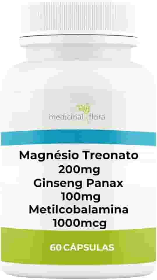 Magnésio Treonato + Ginseng Panax + Metilcobalamina - 60 Doses