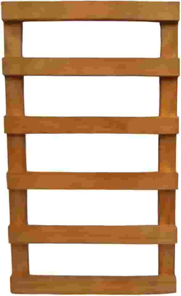 Tudo Jardim Treliça para Plantas Trepadeiras Pinus 30x50 cm Stain Mogno