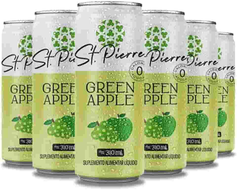 Combo Pack 6 latas Refrigerante Diet Zero Açúcar 310ml Pierre (Green Apple)