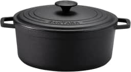 Caçarola Ferro Fundido Alças De Ferro Tampa Ferro 1,2 Lt