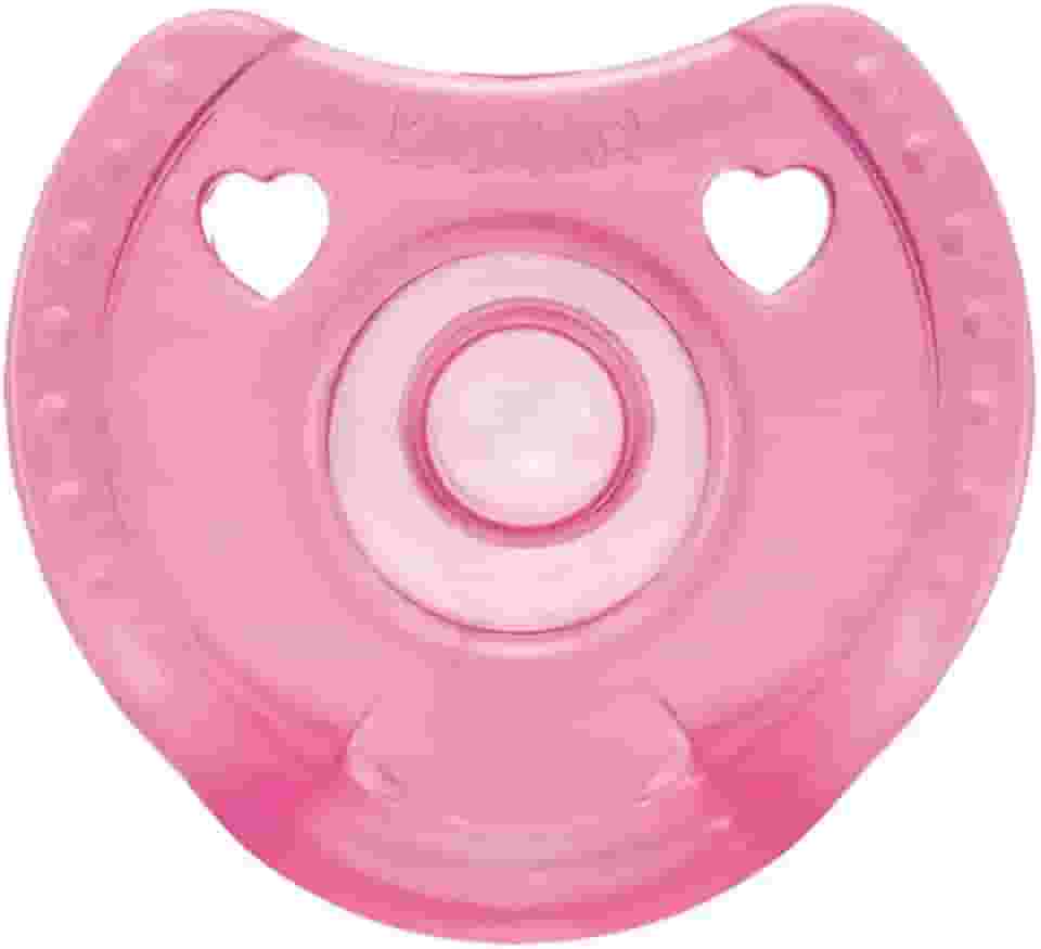 Kuka Chupeta Soft Comfort Bico Redondo Número 1 Rosa