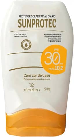 Di Hellen Cosméticos Protetor Solar Facial Fps 30 - Com Cor De Base