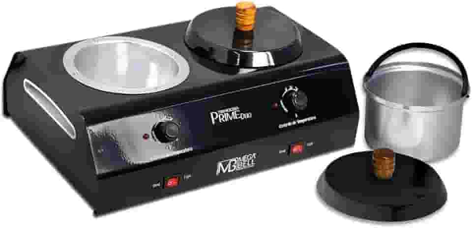 Aquecedor De Cera Profissional Termocera Prime Preto Com Controle De Temperatura Duplo