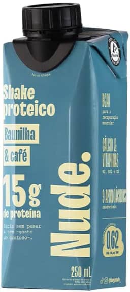 Nude Shake Proteico Baunilha e Café 250ml