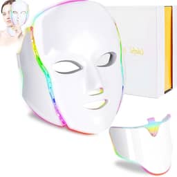 Mascara de Led Facial, Mascara LED, 7 Cores, Portátil, Pronto para Uso, 900 g