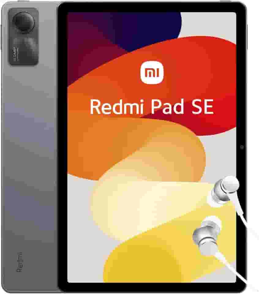 XIAOMI Redmi Pad SE Tablet de 11', WiFi, ecrã FHD de 90 Hz, 4 GB de RAM, 128 GB de ROM, bateria de 8000 mAh, versão ES, cinzento