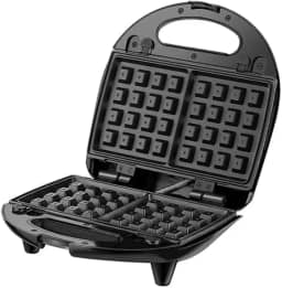 Máquina Waffle Elétrica 110V Grill Antiaderente Portatil